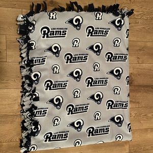 Rams Fleece Tie Blanket